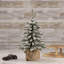 Mini arbre de Noël artificiel en pot en flocage Downswept-518209831