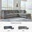 Ikumi Upholstered L-Shaped Sectional-90630249-90630248