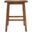 2 tabourets de comptoir rustiques - finition noyer, convient aux petits espaces
