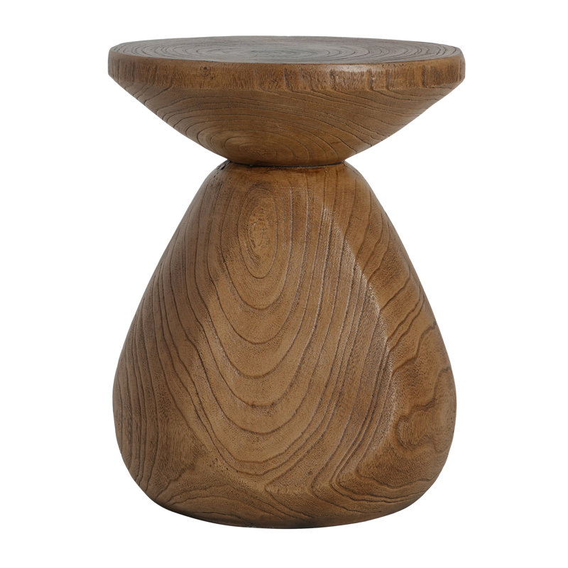 Outdoor Patio MGO Wood Side Table, Set Of 1