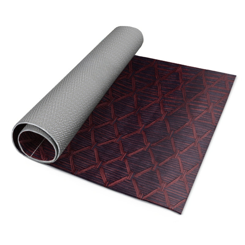 Tapis rouge intérieur et extérieur Trellis, Rectangulaire 3 pi x 5 pi