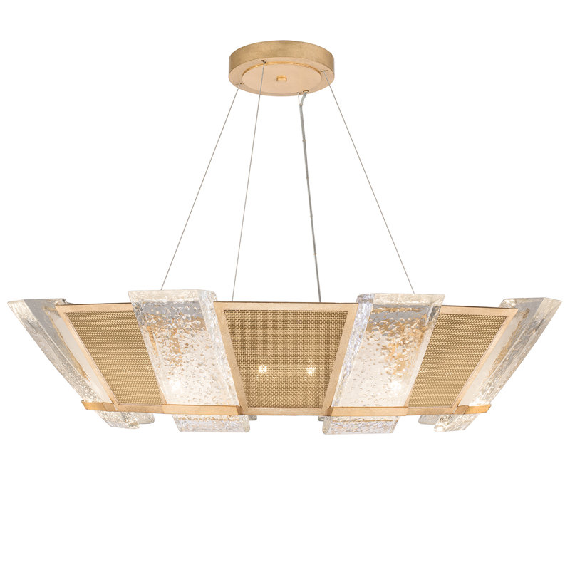 Crownstone 16 - Light Chandelier, Mesh, Gold