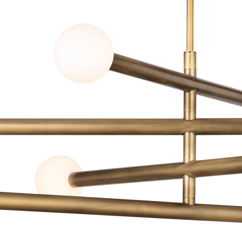 Beaubien Chandelier, Natural Brass
