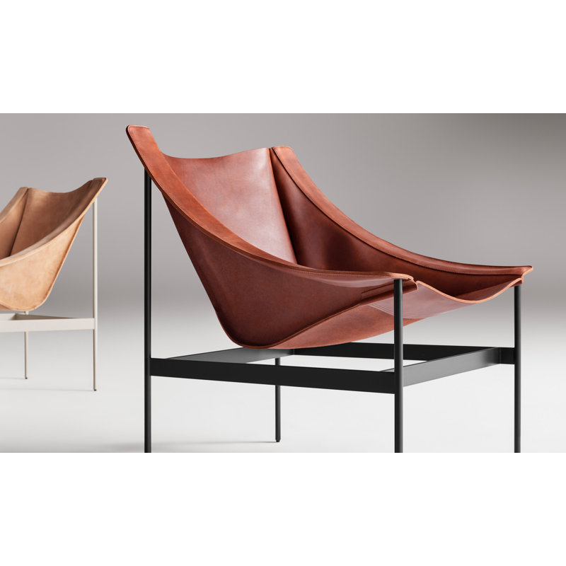 Heyday Lounge Chair, Chestnut Full Grain Leather
