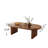 47"modern Oval Coffee Table, Low Profile Wood Coffee Table With Thick Pedestal Base, Mdf With Wood Veneer, Rounded Edge Design, Easy Assembly Center Table For Living Room