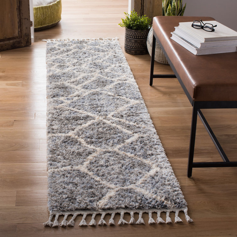 Triplett Fringe Shag Performance Abstract Rug