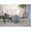 Repose-pieds | Pouf carré bleu royal pour salon / coussin de plancher | 16 x 16 x 16 | Bleu | Tissu