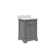 Derby 24" Carrara White Marble Countertop Bath Vanity with Faucet