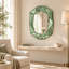 Briahna Geometric Wall Mirror with Silver Mirrored Frame and Bevelled Edges-1203748196