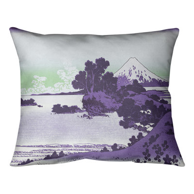 Katsushika Hokusai Reversible Throw Pillow