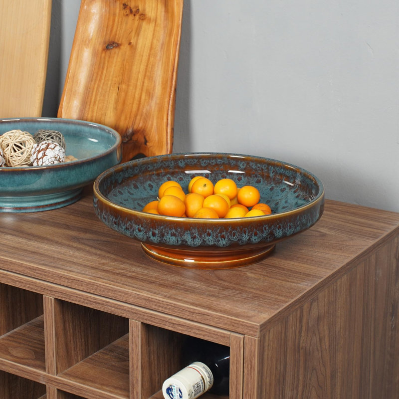 Ceramic Fruit Bowl For Kitchen Counter