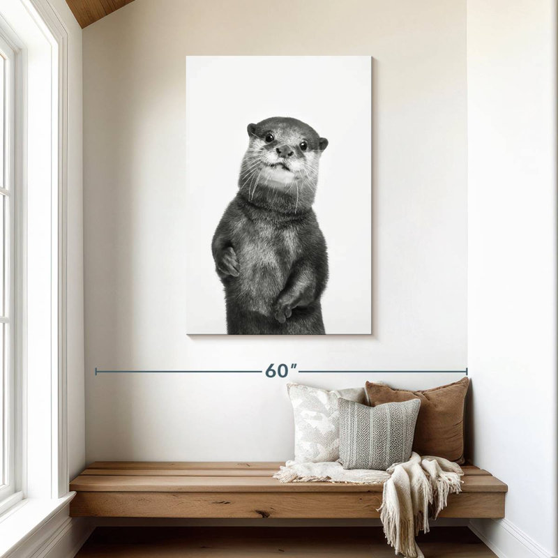 Brampt Monochrome Otter, 45" H x 30" W