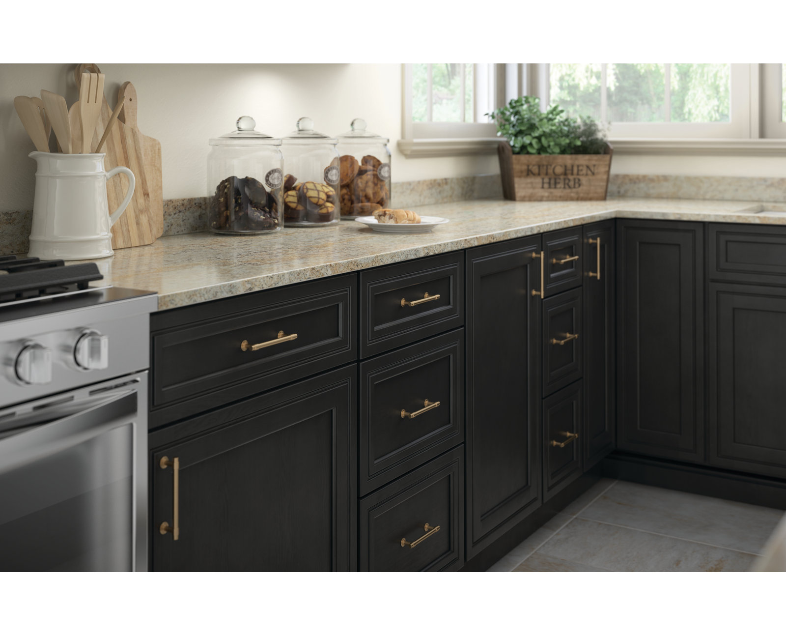 Francisco Bar Cabinet Pull, Champagne Bronze, 4"