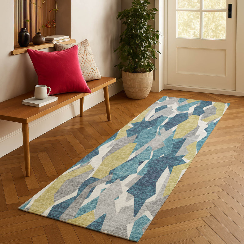 Machine Washable Indoor/Outdoor Chantille ACN2329 Stripes Rug, Runner 2'3" x 7'6"