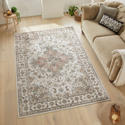 Modern Soft Washable Rug, Stain Resistant Area Rug For Bedroom, & Dining Room