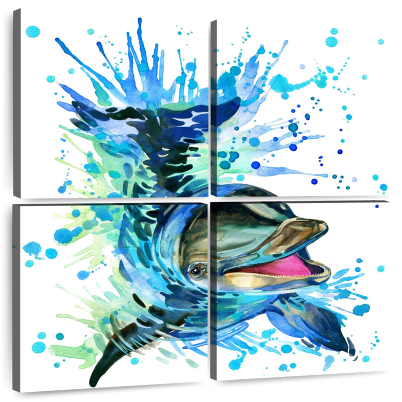 Brampt Splashing Dolphin, 38" H x 38" W