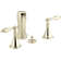 Finial® Vertical Spray Bidet Faucet with Lever Handles and Matching Handle Inserts