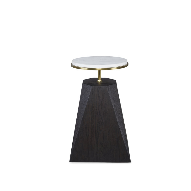 Cadence Stone End Table, Mocha