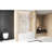 Single Sliding Shower Door Of American Design For Bathroom Usage, 56 - 60 "W X 60" H, 6Mm Clear Tempered Glass, Film Coating, Stainless Steel Square Tube Track And Ergonomic Handle In Brushed Nickel,