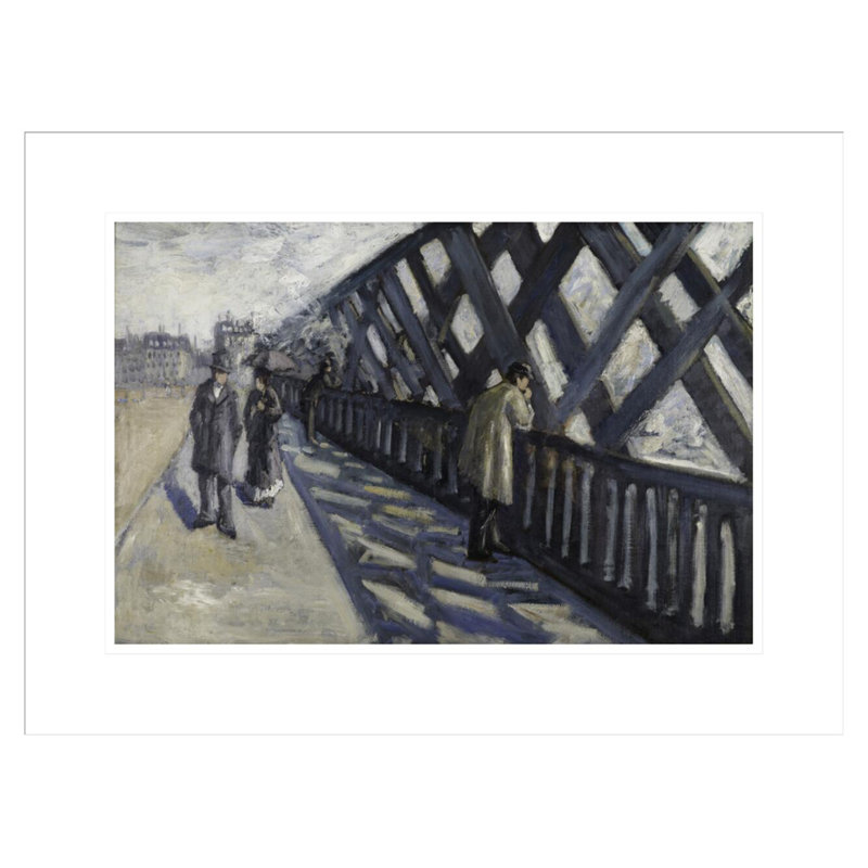 «Etude pour Le Pont de l'Europe» par Gustave Caillebotte - Estampe numérique encadrée, H 16,32 po x l 21,75 po