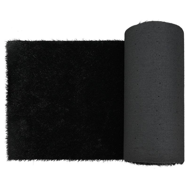 Artificial Grass Black Polypropylene, SBR 1m, 3cm H x 200cm W x 101cm D