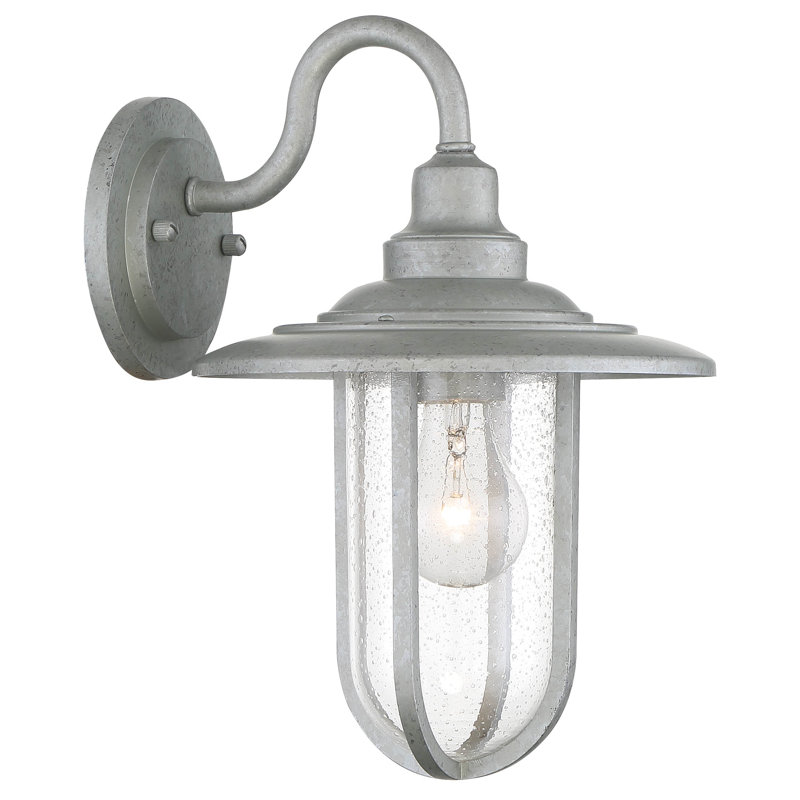 Luminaire de grange d’extérieur 13,25 po 1 ampoule galvanisé Windsor Rise