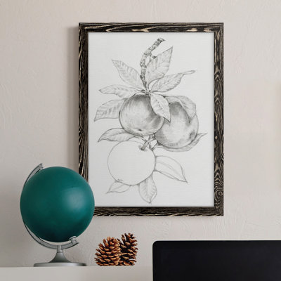 Branche de fruits II - Toile encadrée de qualité supérieure - prête à être accrochée
