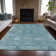 Machine Washable Indoor/Outdoor Xhevrie Teal Rug