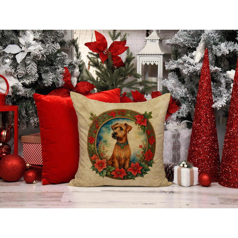 Coussin Christmas, 14 po x 14 po, Carré
