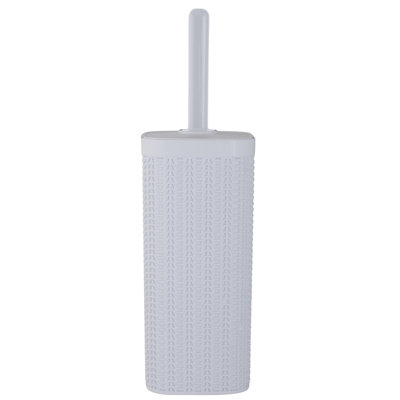 Bath Bliss Plastic Toilet Brush And Holder