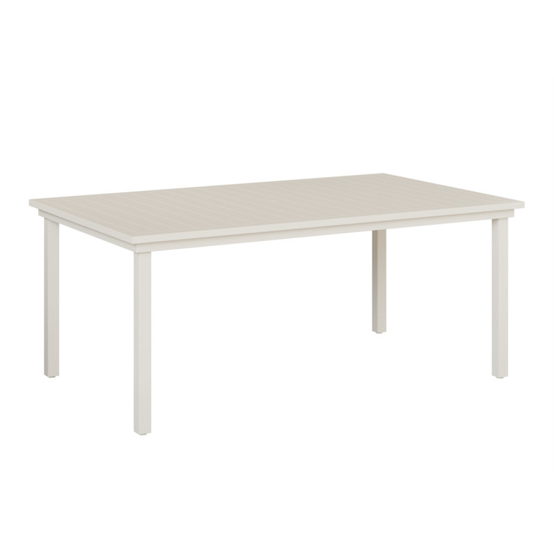 Vida Outdoor Dining Table, Matte White
