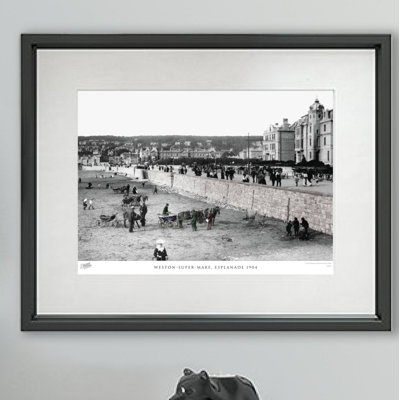Weston-Super-Mare, Esplanade 1904 - Single Picture Frame Print