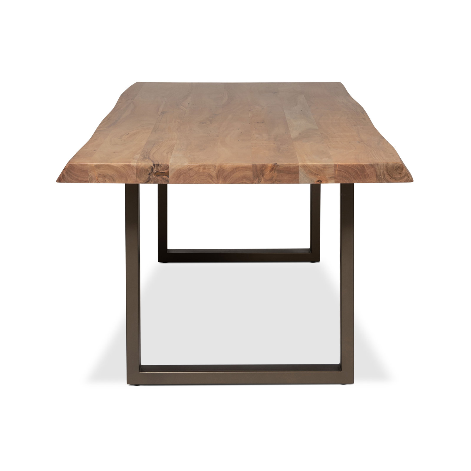 Colin Acacia Dining Table, Brass, 29.75"H x 92"L x 40"W, Teak