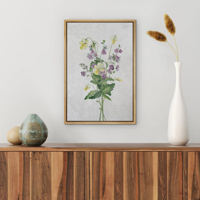 «Vibrant Wildflower Pastel Nature Botanical Floral», reproduction sur toile
