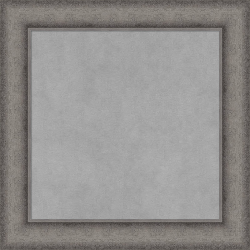 Tableau magnétique encadré en béton bruni Keeton, 20" H x 20" W