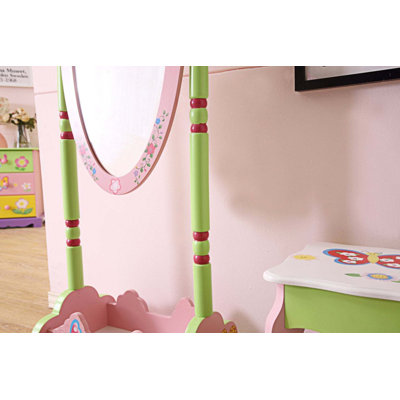 Ihla Wood Floor Mirror