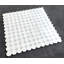 Tuile de mur et de sol Thassos en marbre blanc octogone et bleu Celeste Clover