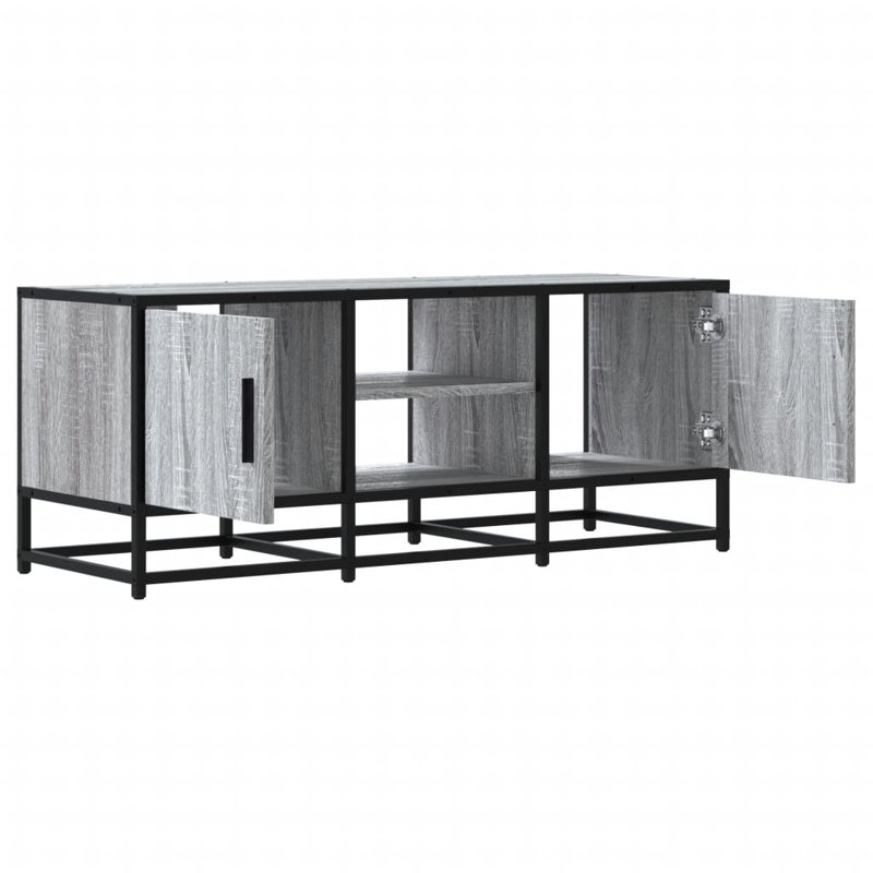 Almous Unfinished TV Stand for TVs up to 24", Sonoma Grey, 160cm