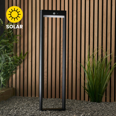 Abdifatah Matte Black Integrated LED Metal Bollard Light