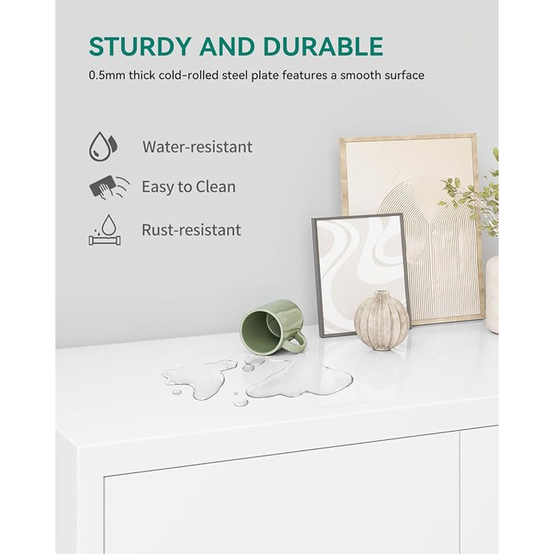 Chowk 2-Door File Cabinet, White