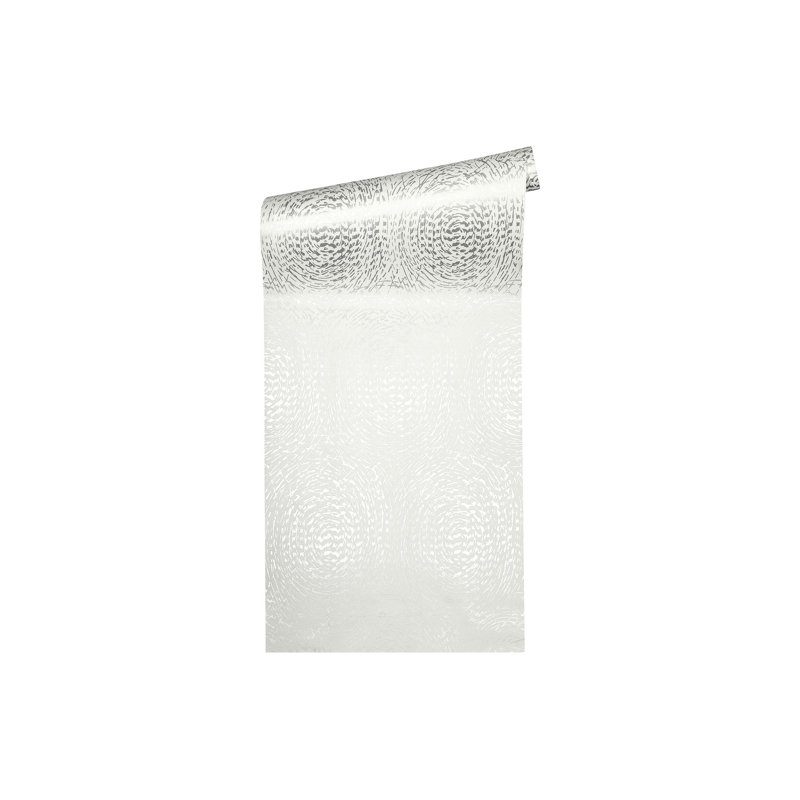Ganell 10.05m x 53cm Matte Wallpaper Roll, Grey/White