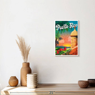 " Puerto Rico Tourism Vintage Poster " Print