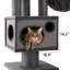 Arbre à chat 48,4 po H pour grands chats et MaineCoon-1811573554