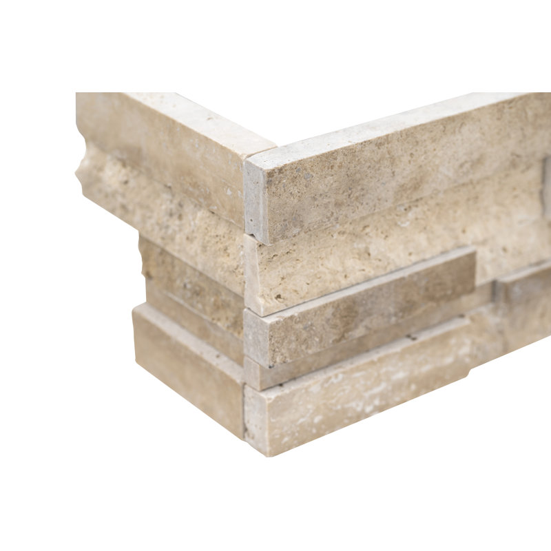 Savile Court 6 in. x 18 in.Travertine Stacked Stone Wall Tile