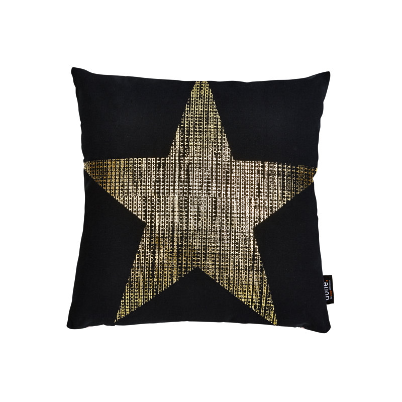 Stone Geometric Square Throw Cushion, Gold