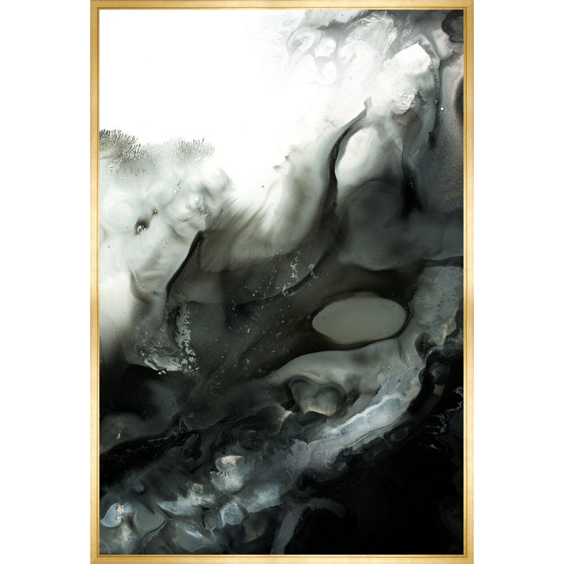 Wave II Print by Guseul Park, 55.5" H x 37.5" W x 1.5" D, Image Gel Brush