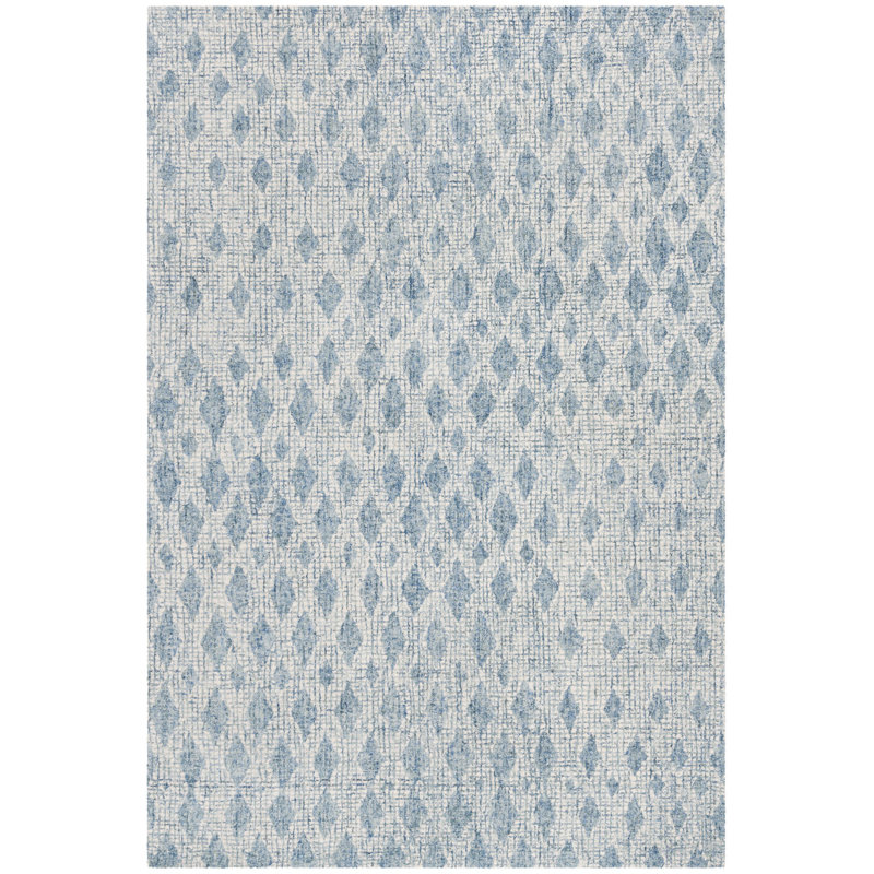 Eubank Tufted Wool Performance Geometric Rug, Rectangle 6' x 9'