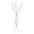 Coat Rack, Hall Tree, Free Standing, 11 Hooks, Entryway, 74"H, Bedroom, Grey Metal, Contemporary, Modern-842123379