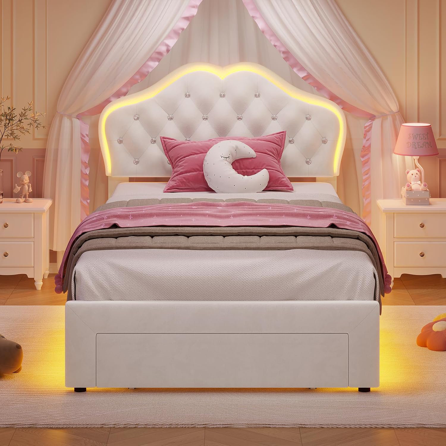 Mercer41 Princess Bed Frame With Rgb Led Lights Wayfair — free download