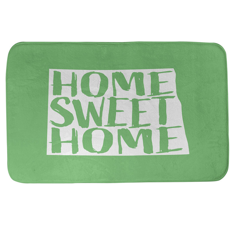 Tapis pour salle de bain north dakota home, l 21 po x L 34 po, Vert